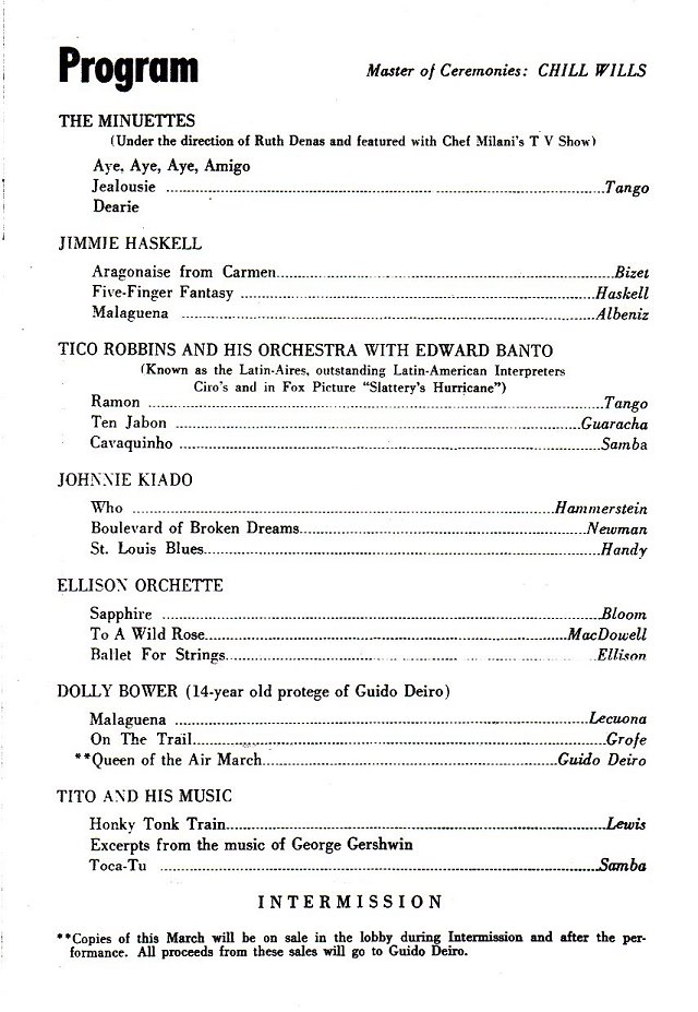 Guido Deiro Benefit Concert