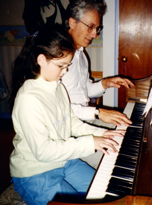 Teaching piano (Pittsburgh, Pennsylvania: November 2000)
