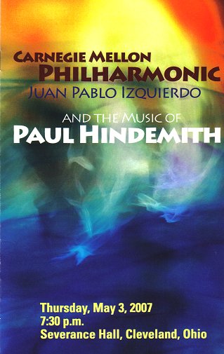 Carnegie Mellon Philharmonic Program Cover