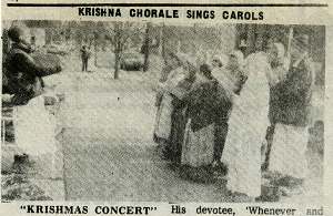 Krishna Chorale at the Marshall County Courthouse