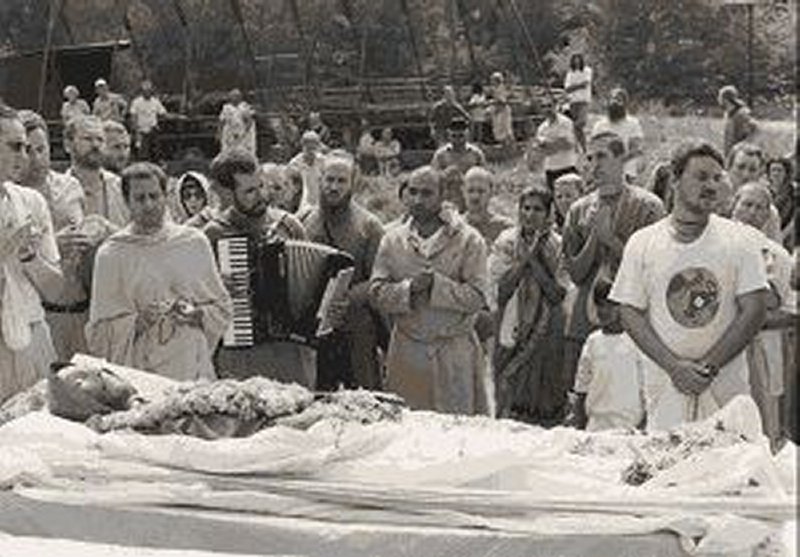 Gadadhar Swami's funeral