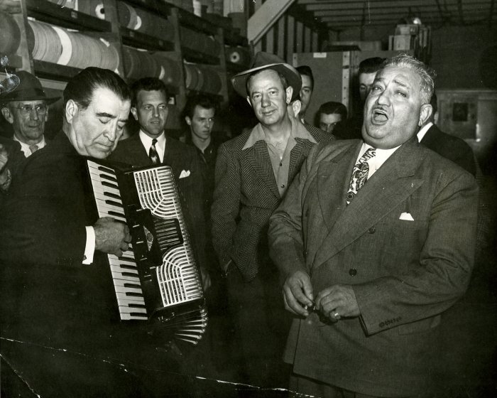 Guido Deiro and Bert Rovere, 1948