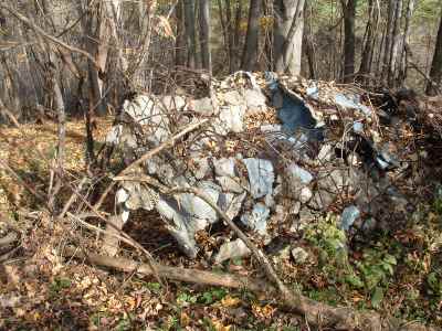Giant Prabhupada smashed into rubble