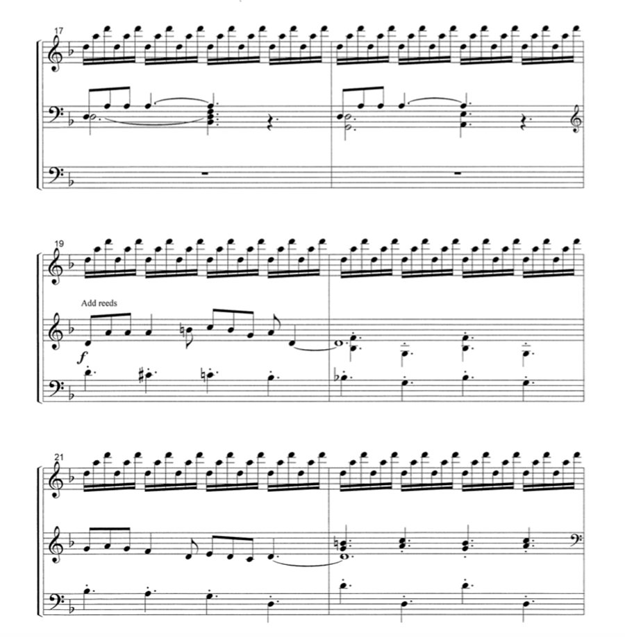 Fantasy sheet music cover.